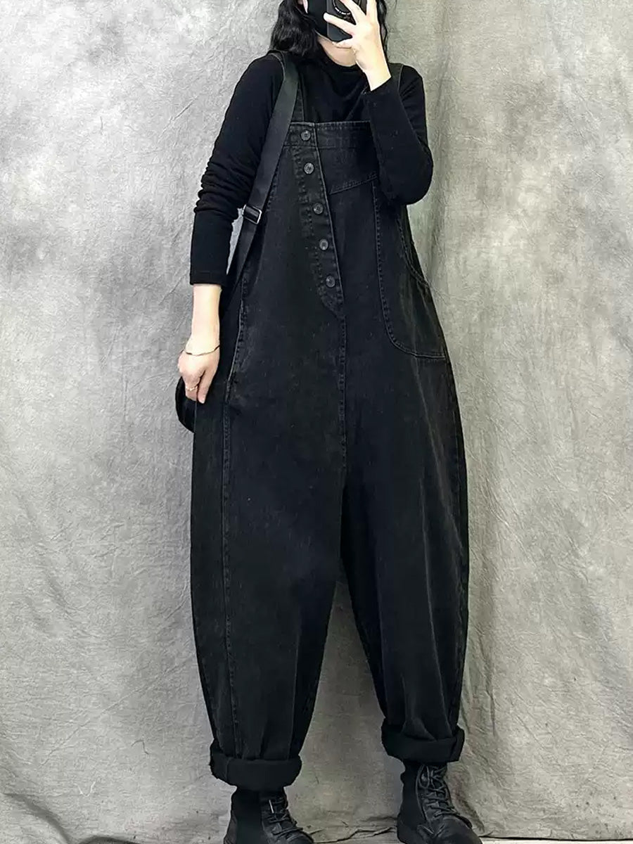 Elisha™ - Retro Solid Color Jumpsuit