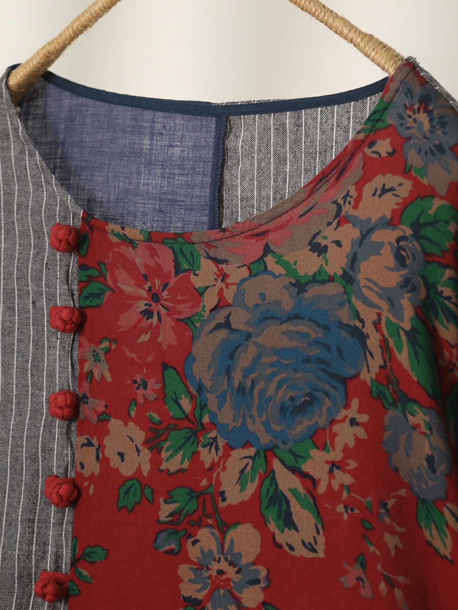 Edith™ - Ethnic Cotton Maxi Dress