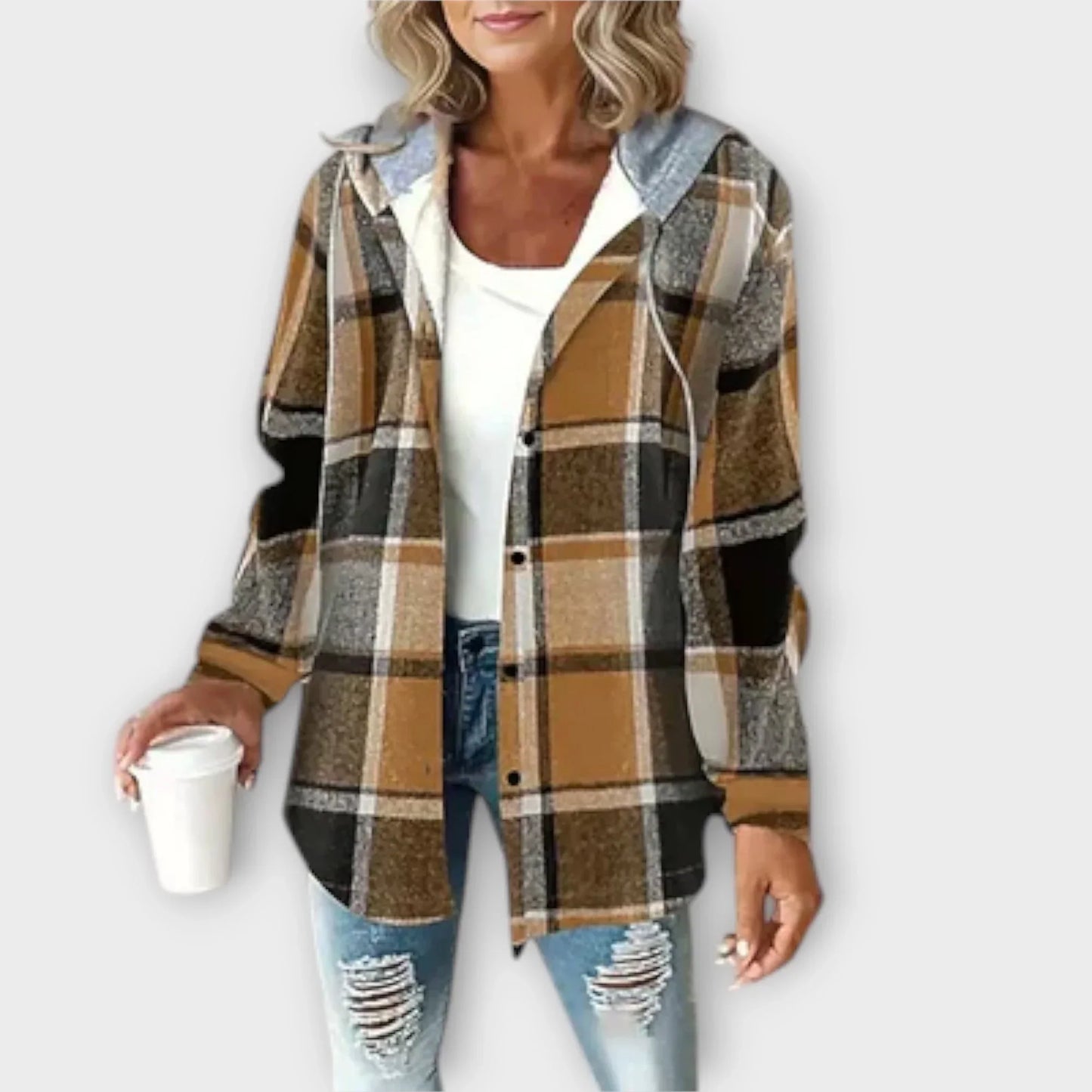 Claudia™ – Checkered Hoodie