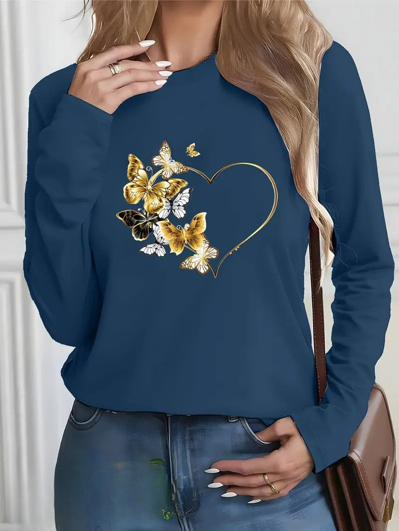 Butterfly Heart Sweatshirt | Together Against Diabetes