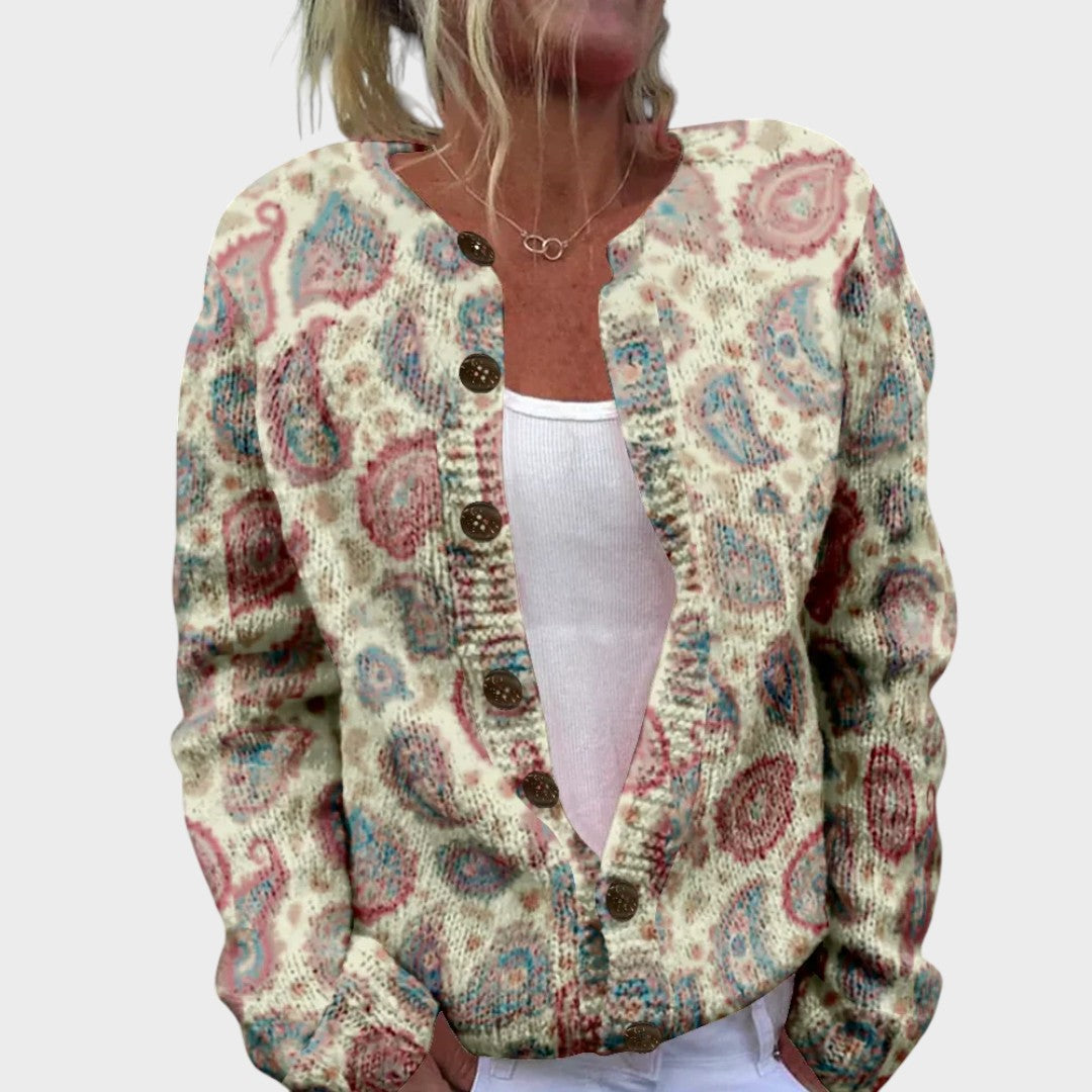 Lara™ - Soft Knit Floral Cardigan