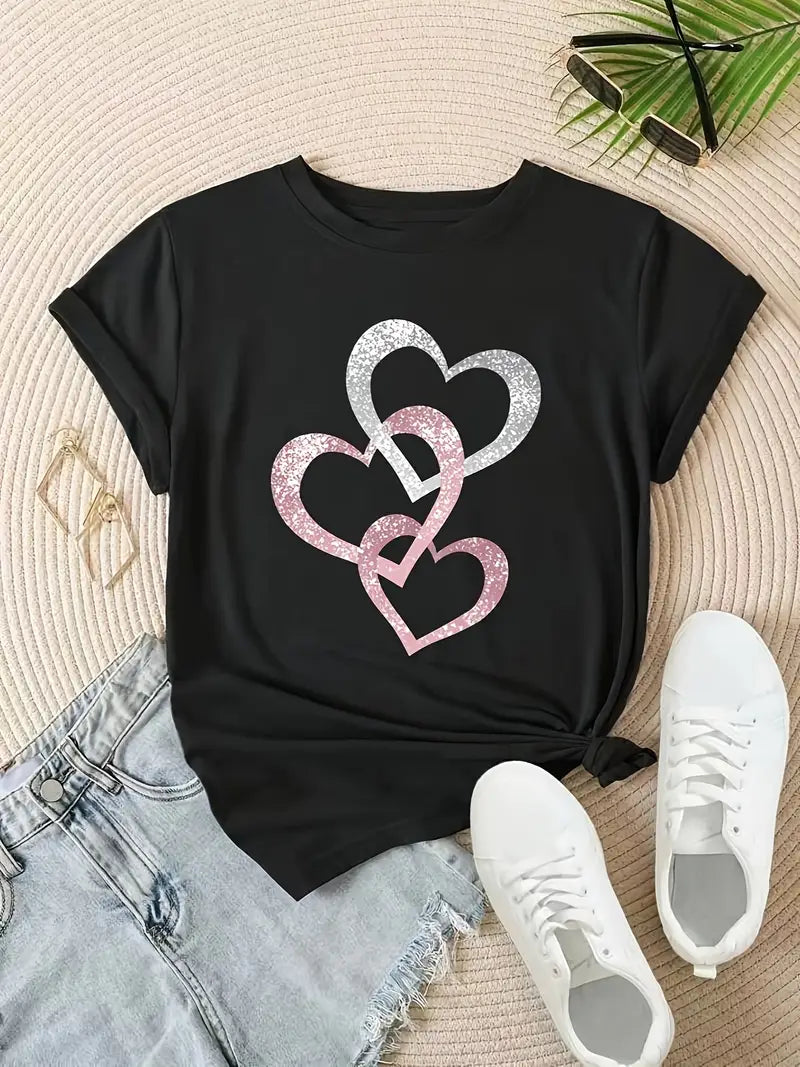 Sparkling Heart T-Shirt | Together Against Breast Cancer