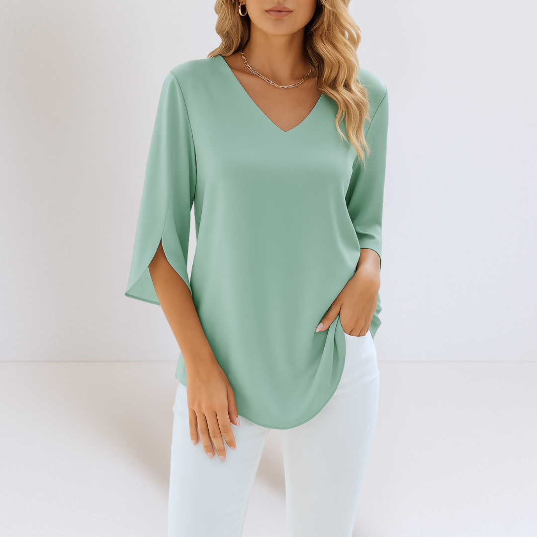 Shiella™ – Women's V-neck blouse
