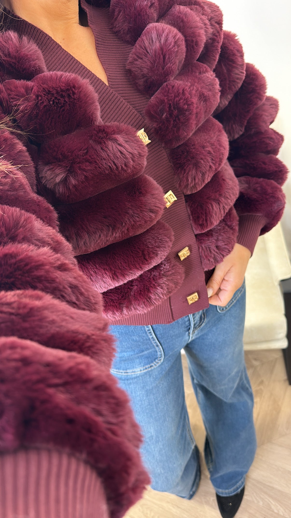 Janine™ Plush Charm Cardigan
