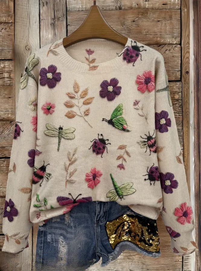 Yara™ - Floral Print Sweater