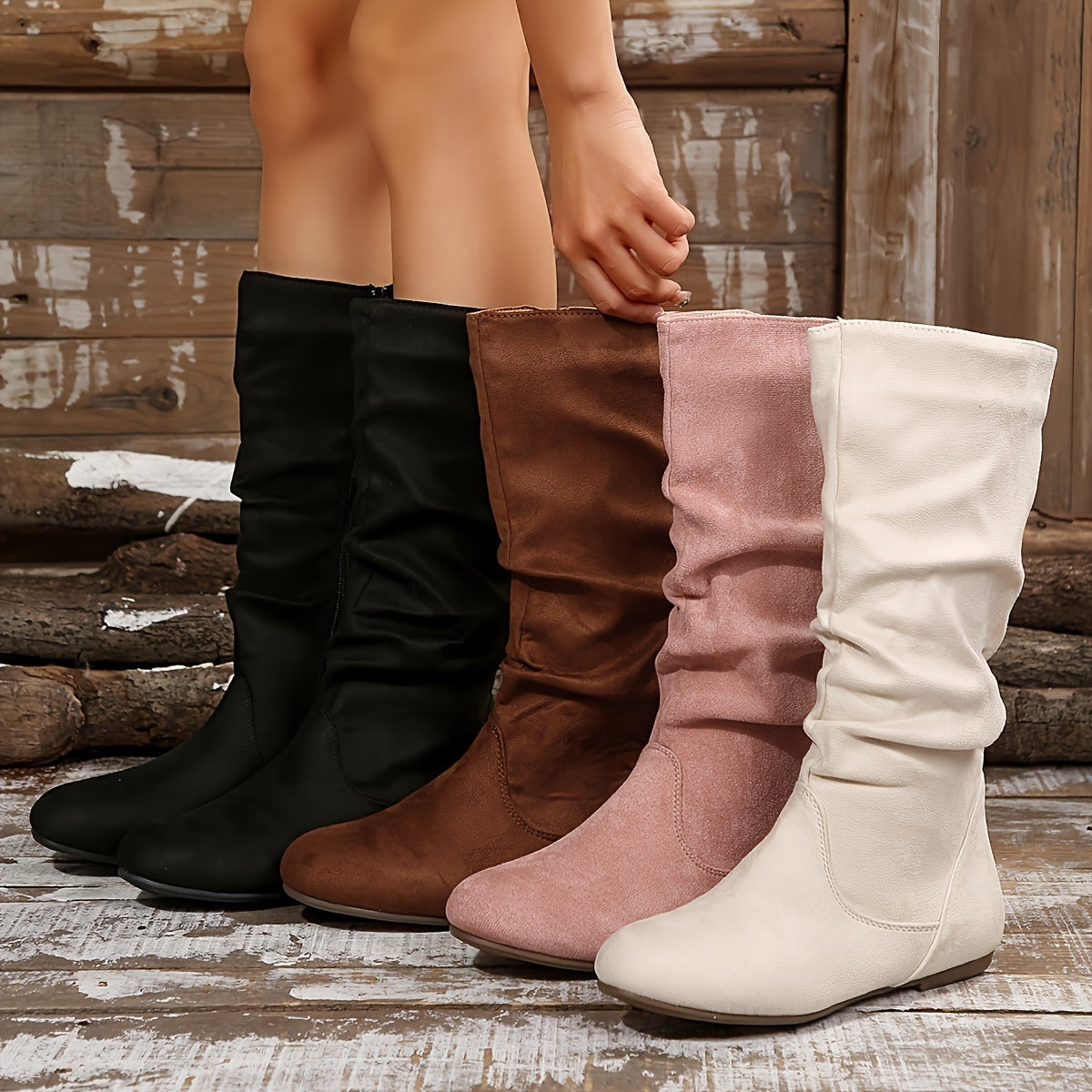 Lucia™ – Suede Mid-calf Boots
