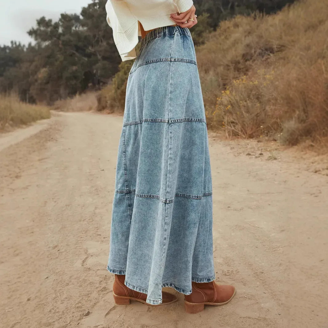 Wanda™ – Boho denim skirt