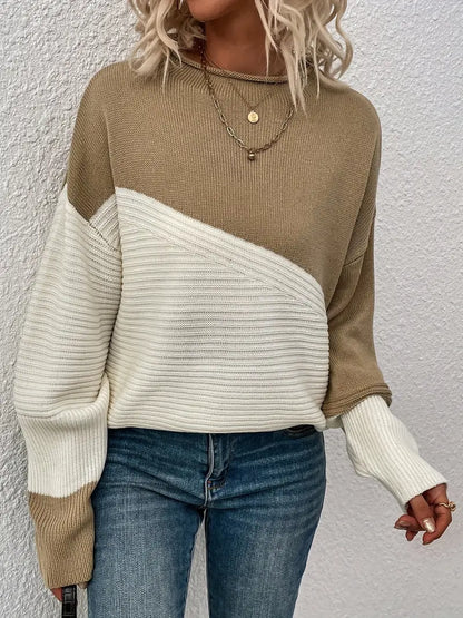 Kaia™ - Color Block Loose Sweater