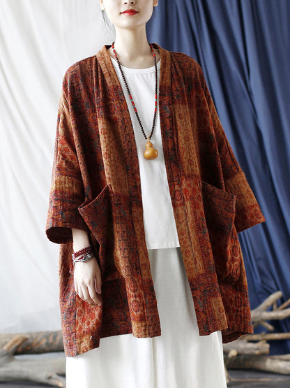 Avery™ - Ethnic Printed Loose Coat