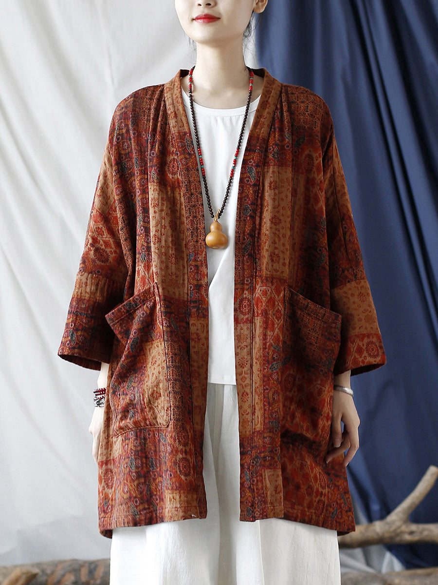 Avery™ - Ethnic Printed Loose Coat