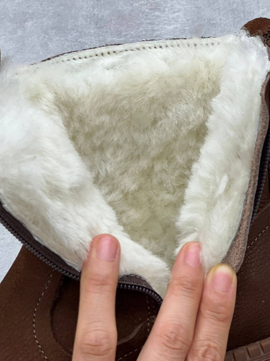 Barbi™ - Leather Fleece-Lined Ankle Boots