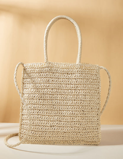 Amabel™ - Colored Flower Straw Bag