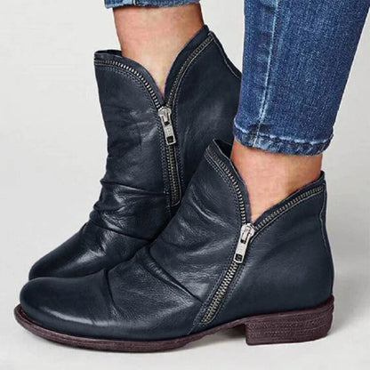 Lianella™ - Zippered Ankle Boots