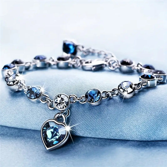 Heart of the Sea Rhinestone Bracelet | Together against diabetes