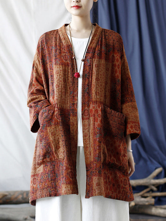 Avery™ - Ethnic Printed Loose Coat