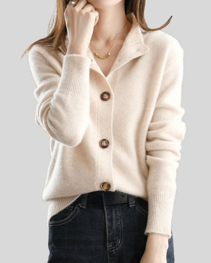 Catherine™- Retro Cashmere Cardigan