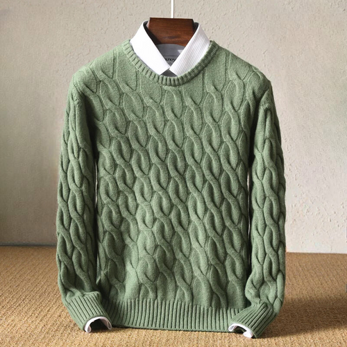 William™ -  Winter Textured Cable Knit Sweater