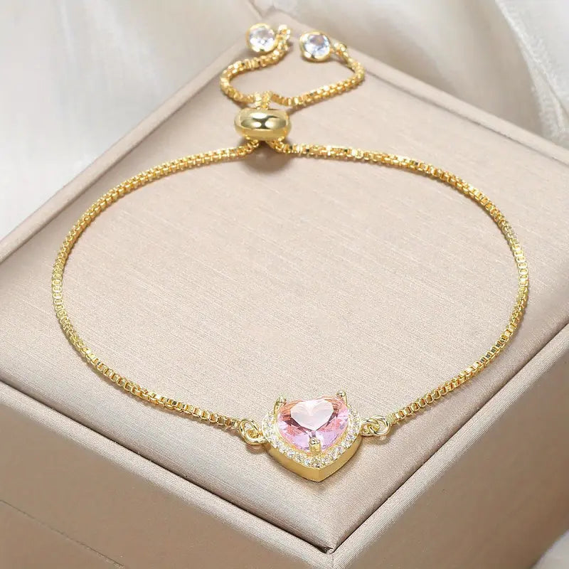 Golden Heart Bracelet | Together against Breast Cancer