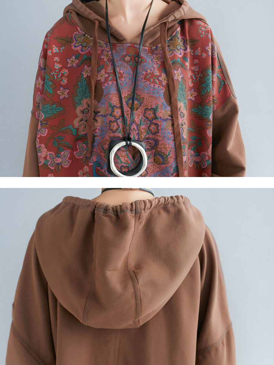 Debra™ - Spliced Long Hooded Dress