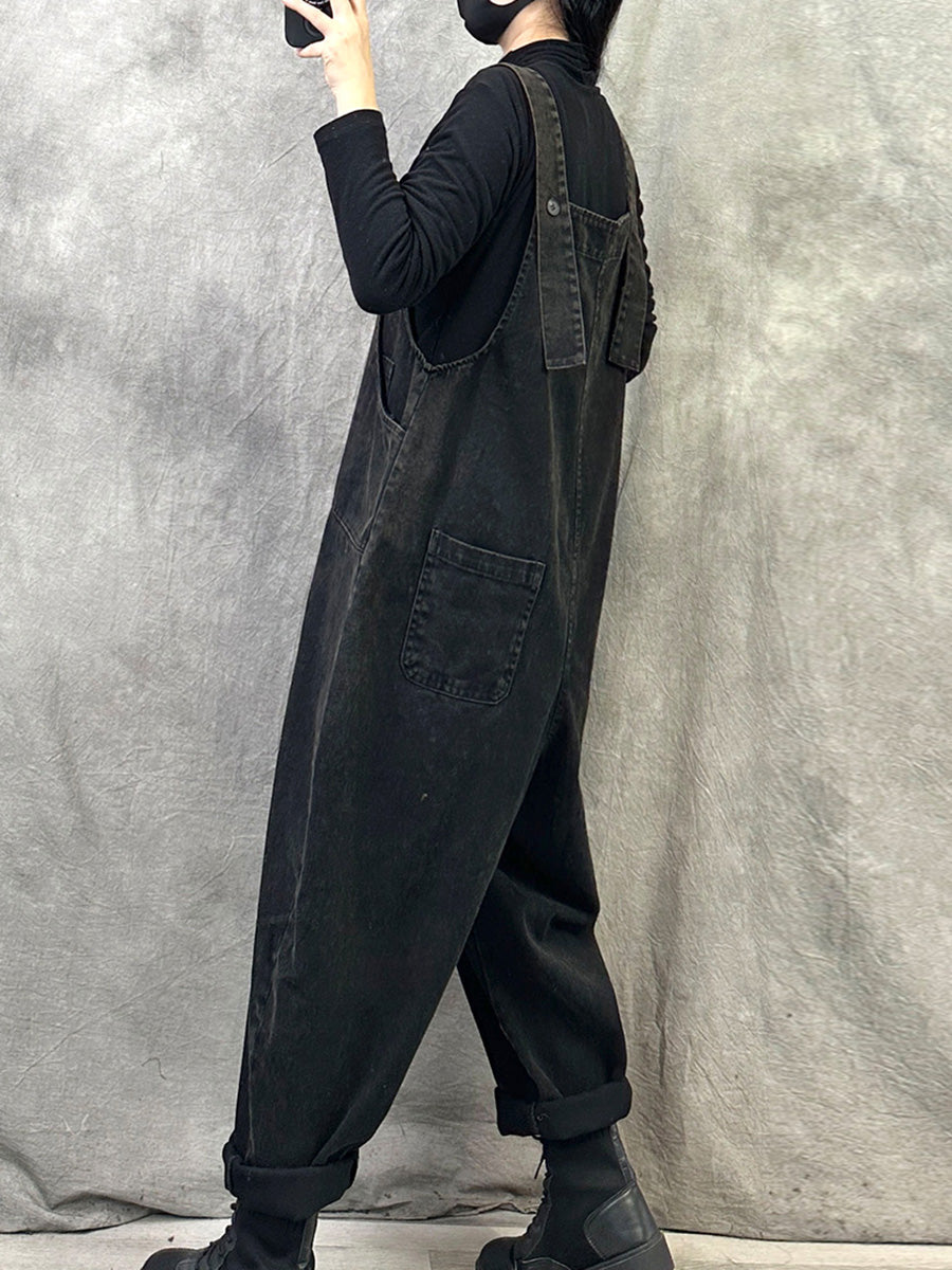 Elisha™ - Retro Solid Color Jumpsuit