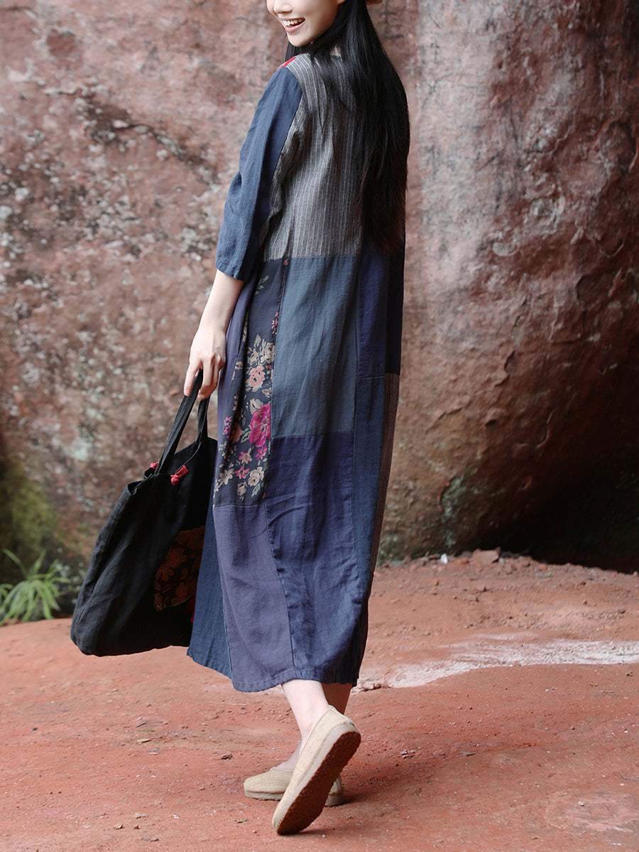 Edith™ - Ethnic Cotton Maxi Dress