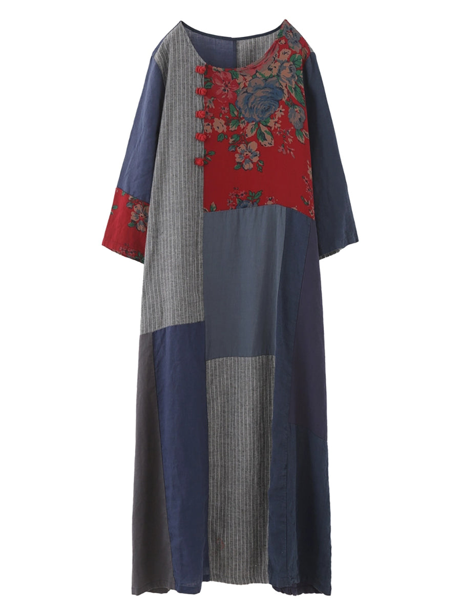 Edith™ - Ethnic Cotton Maxi Dress