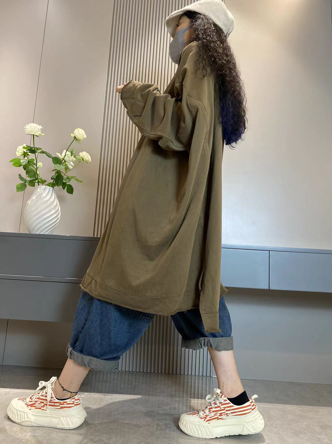 Anita™ - O-Neck Cotton Long Shirt