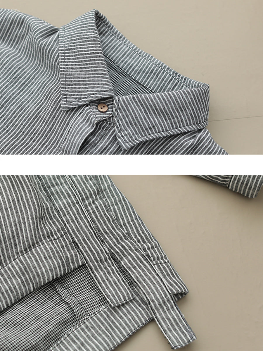 Enola™ - Turn-Down Collar Cotton Shirt