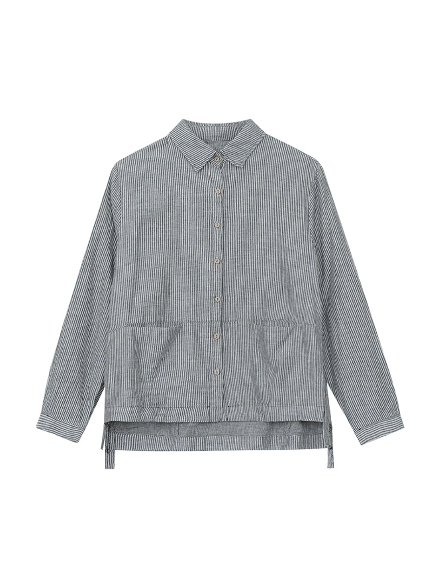 Enola™ - Turn-Down Collar Cotton Shirt