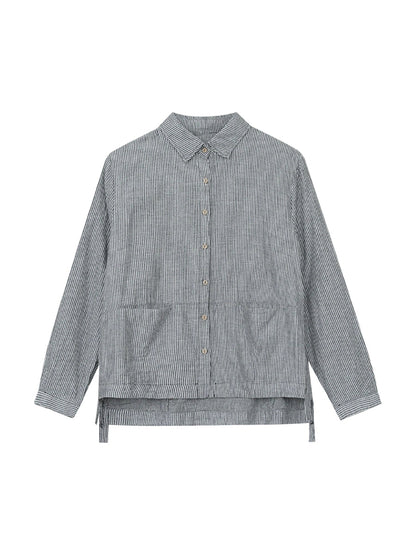 Enola™ - Turn-Down Collar Cotton Shirt