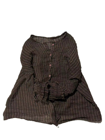 Clove™ - Retro Striped Linen Shirt