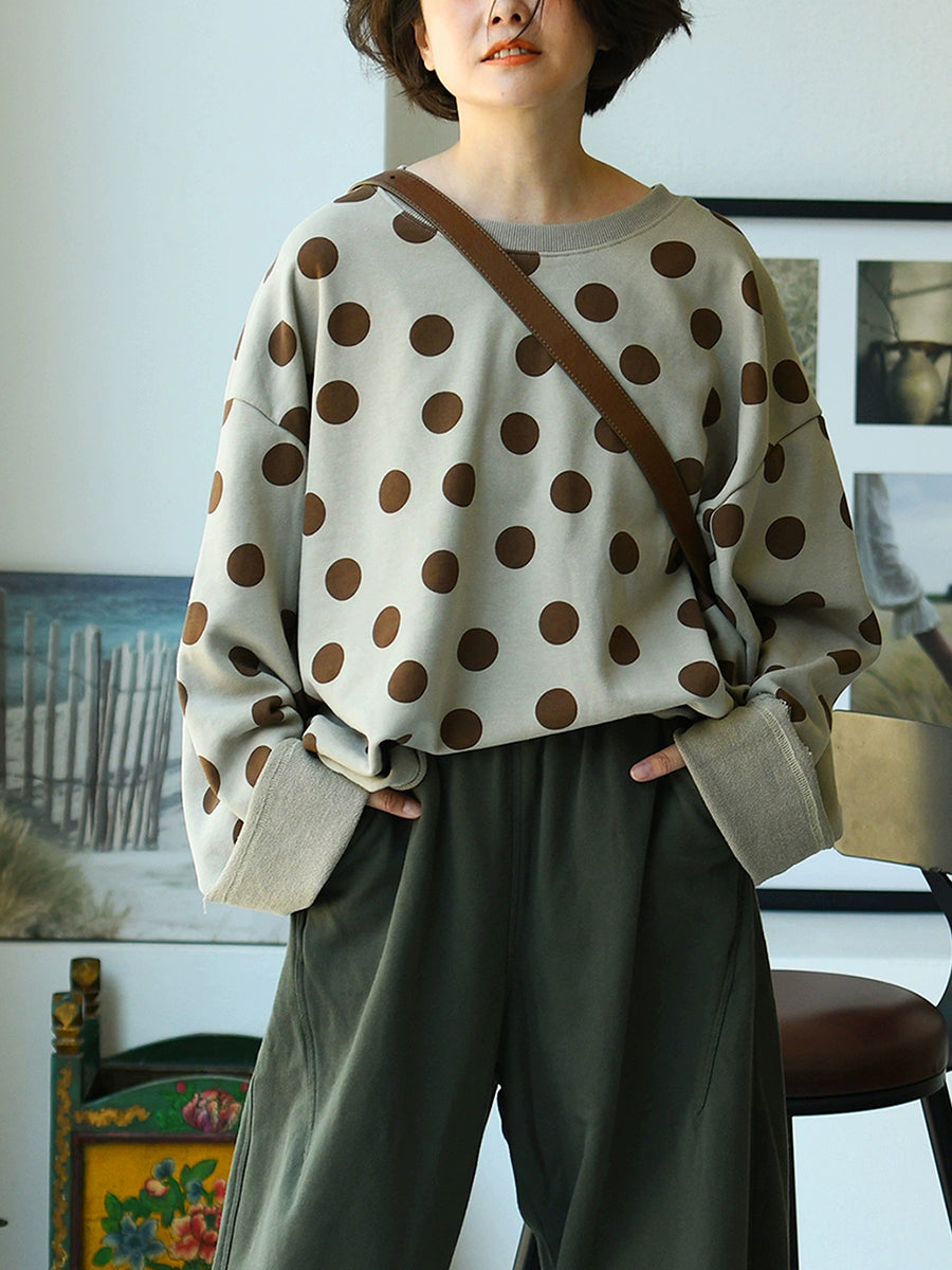 Carly™ - Oversized Polka Dot Sweater
