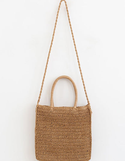 Amabel™ - Colored Flower Straw Bag