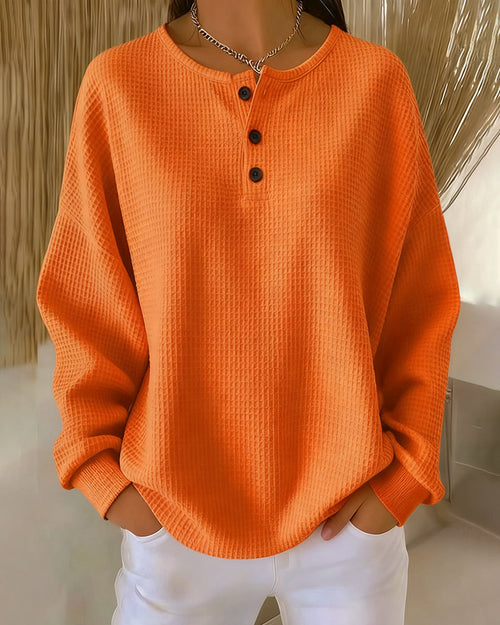 Helen™ - Casual Solid Color Sweatshirt