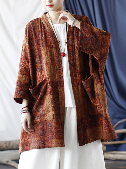 Avery™ - Ethnic Printed Loose Coat