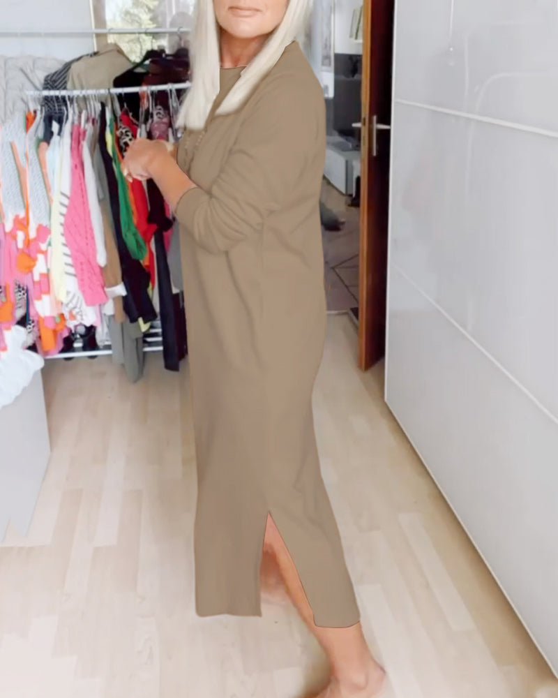 Grace™- Casual Round Neck Dress