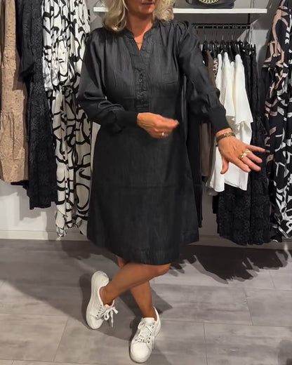 Danica™ - Longsleve Midi Dress