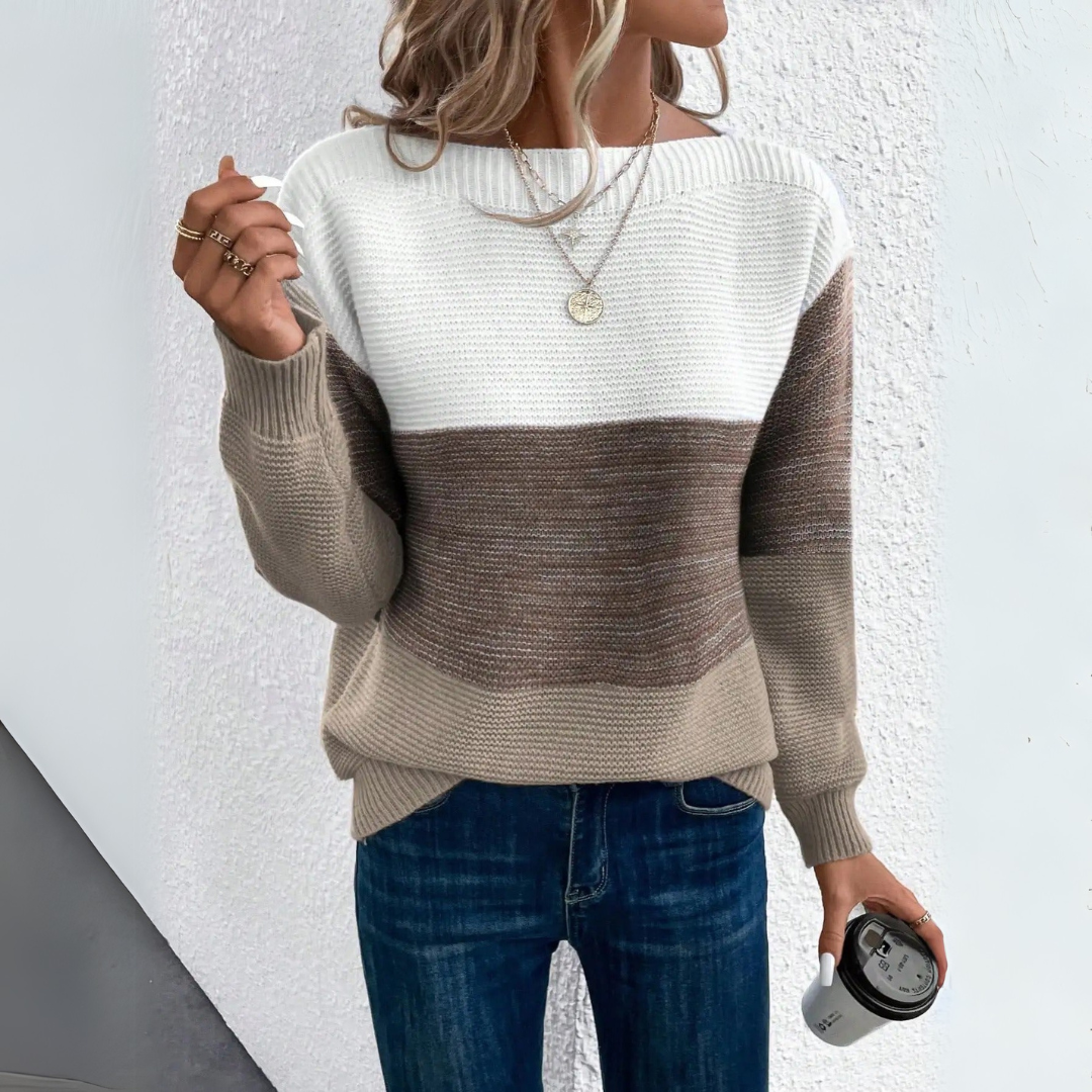 Clara™ Elegant Patchwork Sweater