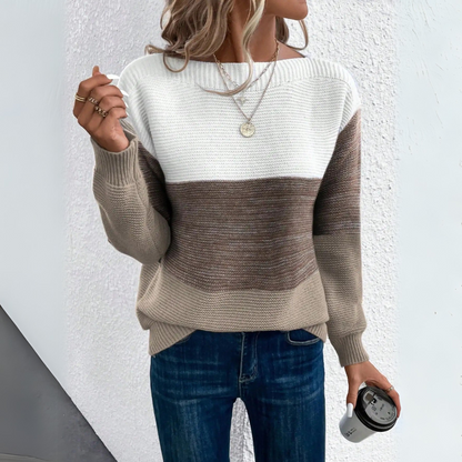 Clara™ Elegant Patchwork Sweater
