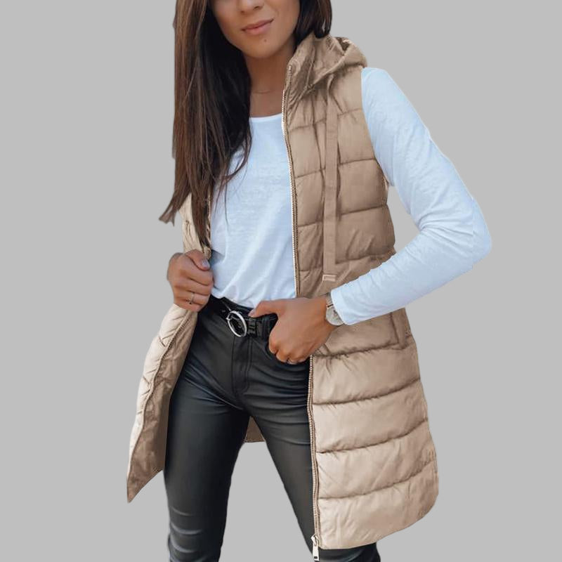 Raine™ - Sleeveless puffer jackets with hood