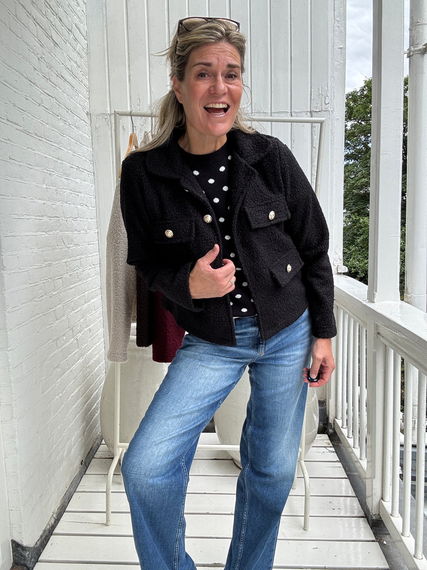 Naomi™ Tweed Buttoned Jacket