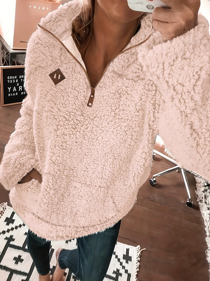 Nora™ - Zip-up Teddy Sweater