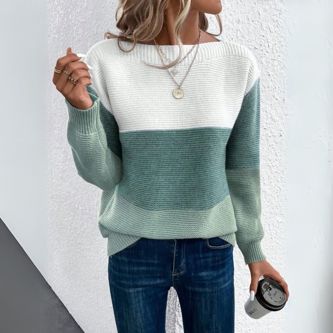 Clara™ Elegant Patchwork Sweater