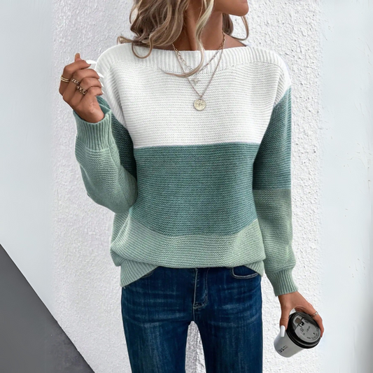 Clara™ Elegant Patchwork Sweater