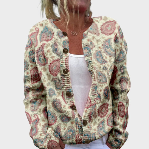 Lara™ - Soft Knit Floral Cardigan