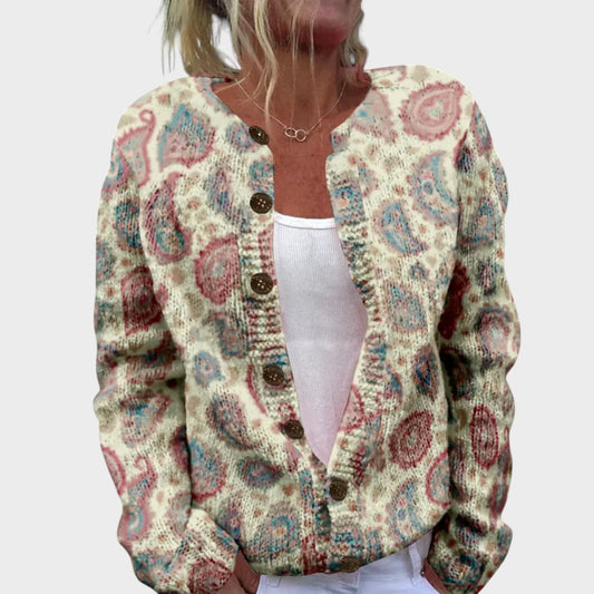 Lara™ - Soft Knit Floral Cardigan