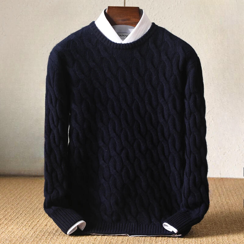 William™ -  Winter Textured Cable Knit Sweater
