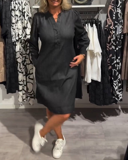 Danica™ - Longsleve Midi Dress