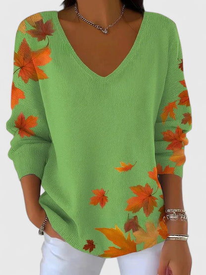 Serafin™ - Elegant V-Neck Winter Top