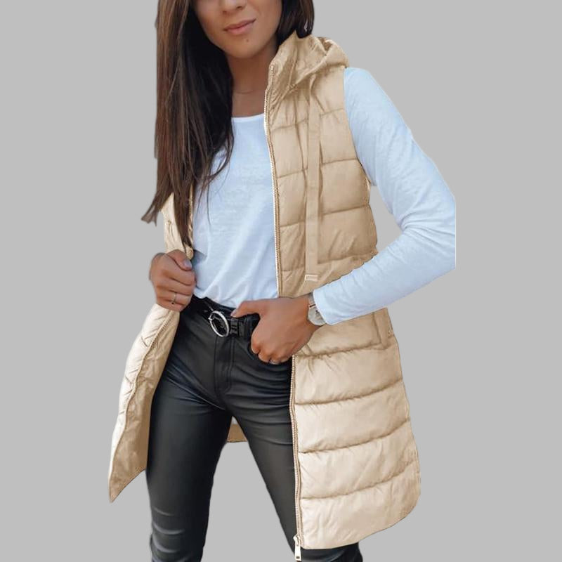 Raine™ - Sleeveless puffer jackets with hood